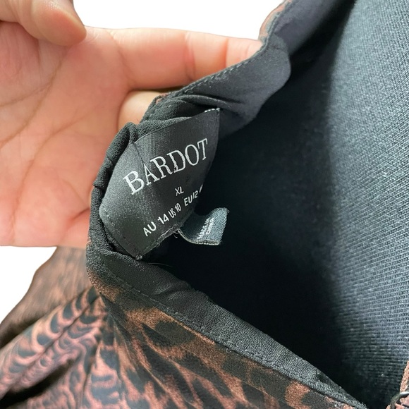 NWT Bardot Leopard Slip Midi Dress - Picture 6 of 6
